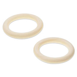 Craft Medley Wood Rings, 2 rings laid out