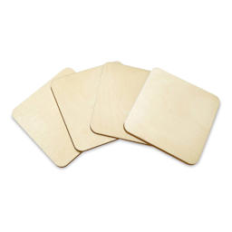 Craft Medley Wood Coasters - Square, Package of 4
