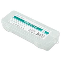 Craft Medley Organizer Box - 2-1/4" W x 6-3/4" L, front view of the box. 