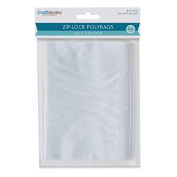 Craft Medley Zipper Lock Bags - 6" W x 8" L, Package of 15 (In packaging)