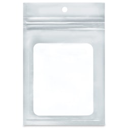 Craft Medley Laminated Zip Bags - Silver, 4-1/10" W x 6-2/5" L