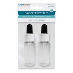Craft Medley Plastic Dropper Bottles - Package of 2, 20 ml (In packaging)