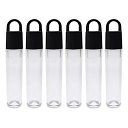 Craft Medley Plastic Storage Vials - 3", Package of 6