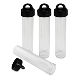 Craft Medley Plastic Storage Vials - 4", Package of 4