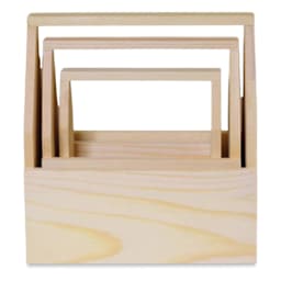 Craft Medley Unfinished Wood Nesting Toolboxes - Set of 3 (Nesting)