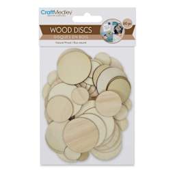 Craft Medley Wood Discs - Package of 60 (In packaging)