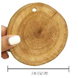 DIY Designs Wood Slice Ornaments - 3" Diameter