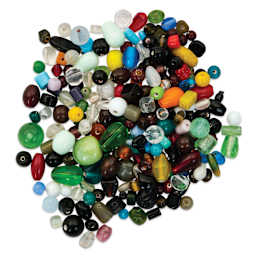 Craft Medley Glass Beads - Assorted Colors, 8.8 oz