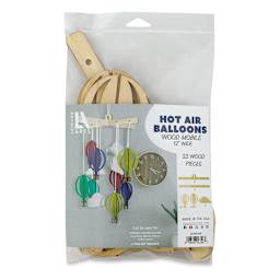 Leisure Arts Wood Mobile Hot Air Balloon Kit (In packaging)