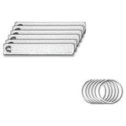 ImpressArt Stamp It Yourself Personal Accessory Kit - Keychain, contents laid out