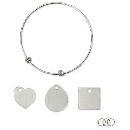 ImpressArt Stamp It Yourself Expandable Charm Bracelet Kit (Kit contents)