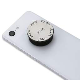 ImpressArt Stamp It Yourself Personal Accessory Kit - Phone Grip Embellishment, stamped circle blank