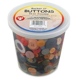 Hygloss Bucket O' Buttons - 16 oz (In packaging)