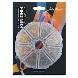 John Bead Jewelry Finding Set - Earwires, Assorted Colors, Package of 240 - front of packaging