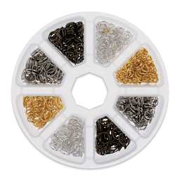John Bead Jewelry Finding Set - Jump Rings, Assorted Colors, Package of 1200