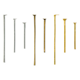 John Bead Jewelry Finding Set - Head Pins, Assorted Colors, Package of 1030 - one of each