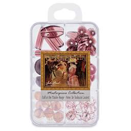 John Bead Masterpiece Collection Glass Bead Box - Ball at the Moulin Rouge/Henri de Toulouse-Lautrec (Front of packaging)