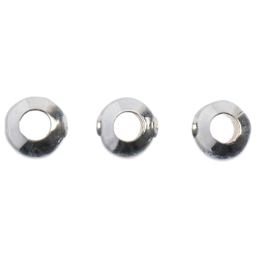 John Bead Must Have Findings Metal Spacer Beads - Silver, 4 mm Dia.