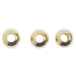 John Bead Must Have Findings Metal Spacer Beads - Gold, 4 mm Dia.