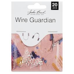 John Bead Must Have Findings Wire Guardians - Pkg of 20, Silver, 4 mm x 4 mm