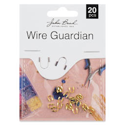 John Bead Must Have Findings Wire Guardians - Pkg of 20, Gold, 4 mm x 4 mm