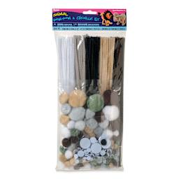 Darice Pom Pom and Chenille Craft Kit - Solid