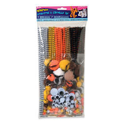 Darice Pom Pom and Chenille Craft Kit - Striped