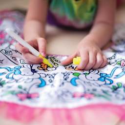 Great Pretenders Colour-a-Skirt - Child coloring Skirt with Yellow Marker
