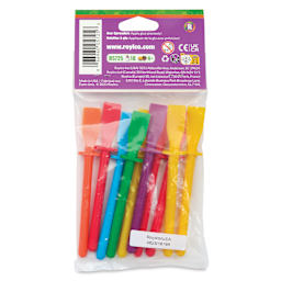 Roylco Goo Spreaders - 4-3/4", Assorted Colors, Pkg of 10 - back of packaging