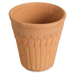 Creative Co-Op Engraved Terra Cotta Pot