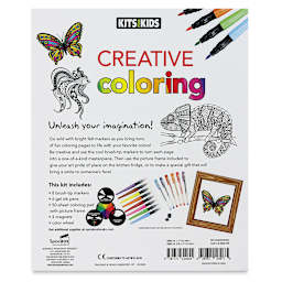 SpiceBox Creative Coloring Kit - Back of package