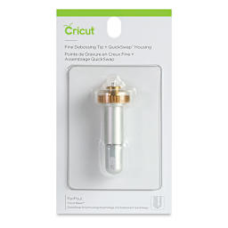 Cricut Debossing Tip - Front of package of Fine Tip With QuickSwap Housing