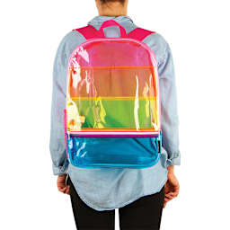 Fashion Angels Backpack - Transparent Rainbow