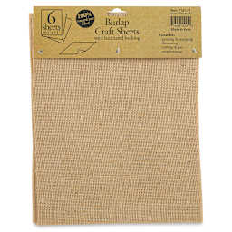 Harvest Imports Craft Canvas Sheets - Jute Package of 6 Sheets shown