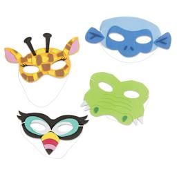 Darice Foam Mask Kit - Animal Masks (Finished examples)