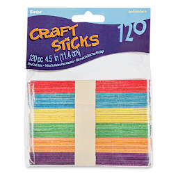 Darice Wood Craft Sticks - Regular, Bright Colors