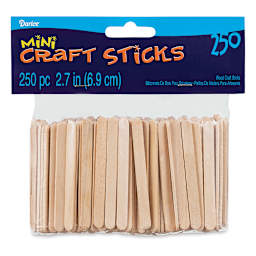 Darice Wood Craft Sticks - Mini, Natural Color