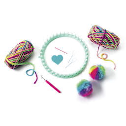 Creativity for Kids Quick Knit Loom Kit - Components of kit shown
