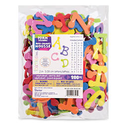 Darice Foamies Alphabet Stickers - Bright Dot Letters, 200 Pieces