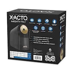 X-Acto Mighty Pro Electric Pencil Sharpener back of package