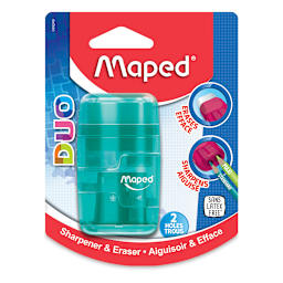 Maped Connect Duo 2-in-1 Sharpener Eraser - Teal (in package)