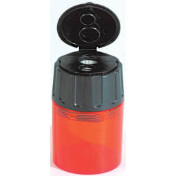 Twin-hole Canister Sharpener 8.3mm and 11mm Pencils