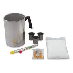 Country Lane Candle Making Kit - Components of Pouring Pot Kit