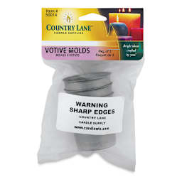Country Lane Candle Molds - Front of package of Set of 3 Votive Molds