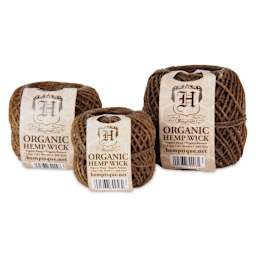 Hemptique Organic Beeswax Hemp Wick (three sizes available)