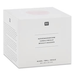 Rico Design Silicone Candle Mold - Ball, 2.9" x 2.9" x 2.6" - front of packaging