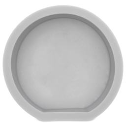 Rico Design Silicone Candle Mold - Flat Circle, 3.9" x 4.1" x 1.2" - top view