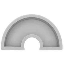 Rico Design Silicone Candle Mold - Flat Rainbow, 4.6" x 2.7" x 1.2" - top view