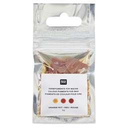 Rico Design Candle Wax Color Pigment - Orange Red - front of packaging