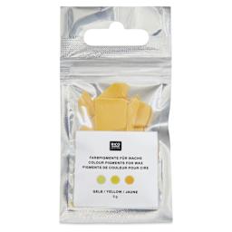 Rico Design Candle Wax Color Pigment - Yellow - front of packaging